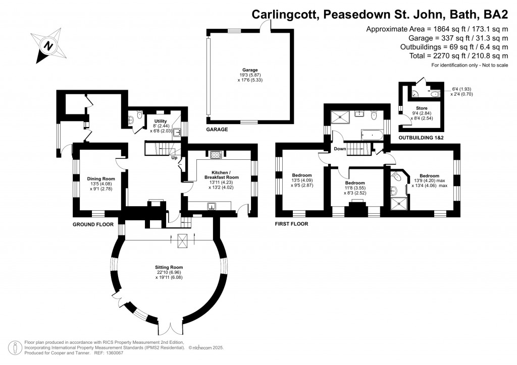 Floorplans For Carlingcott, Peasedown St John, Bath, Somerset