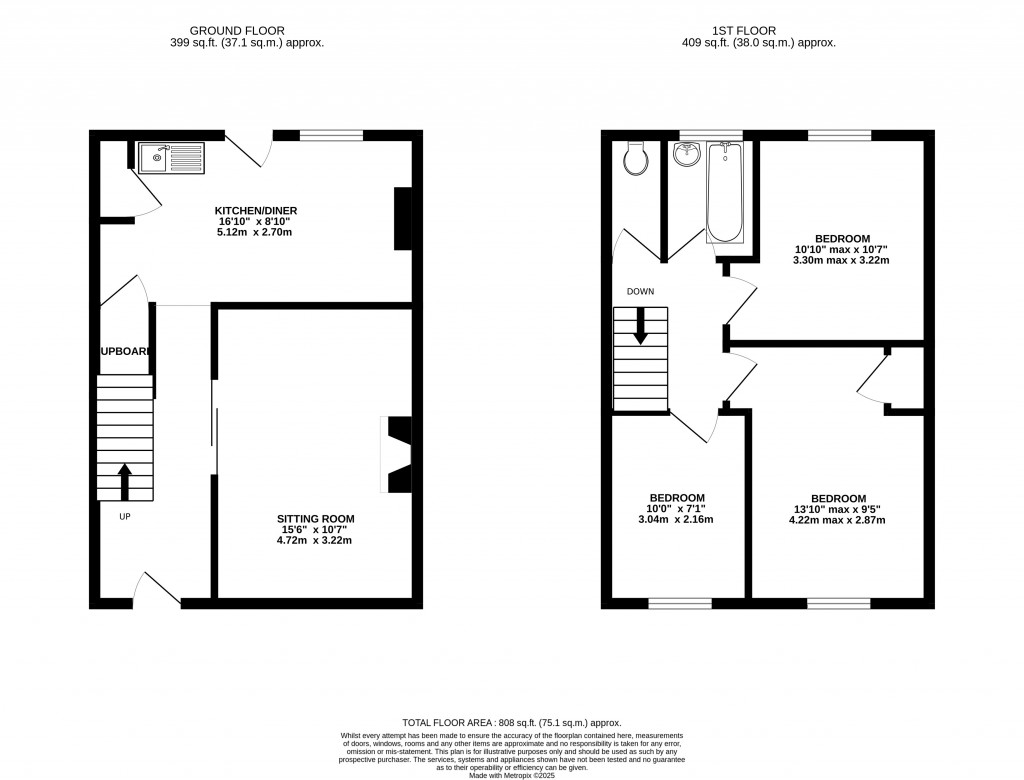 Floorplans For Woodview, Chilcompton, Radstock, Somerset