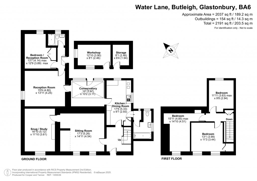Floorplans For Butleigh, Glastonbury, Somerset