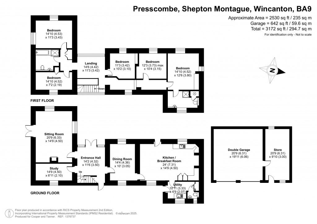 Floorplans For Shepton Montague, Wincanton, Somerset