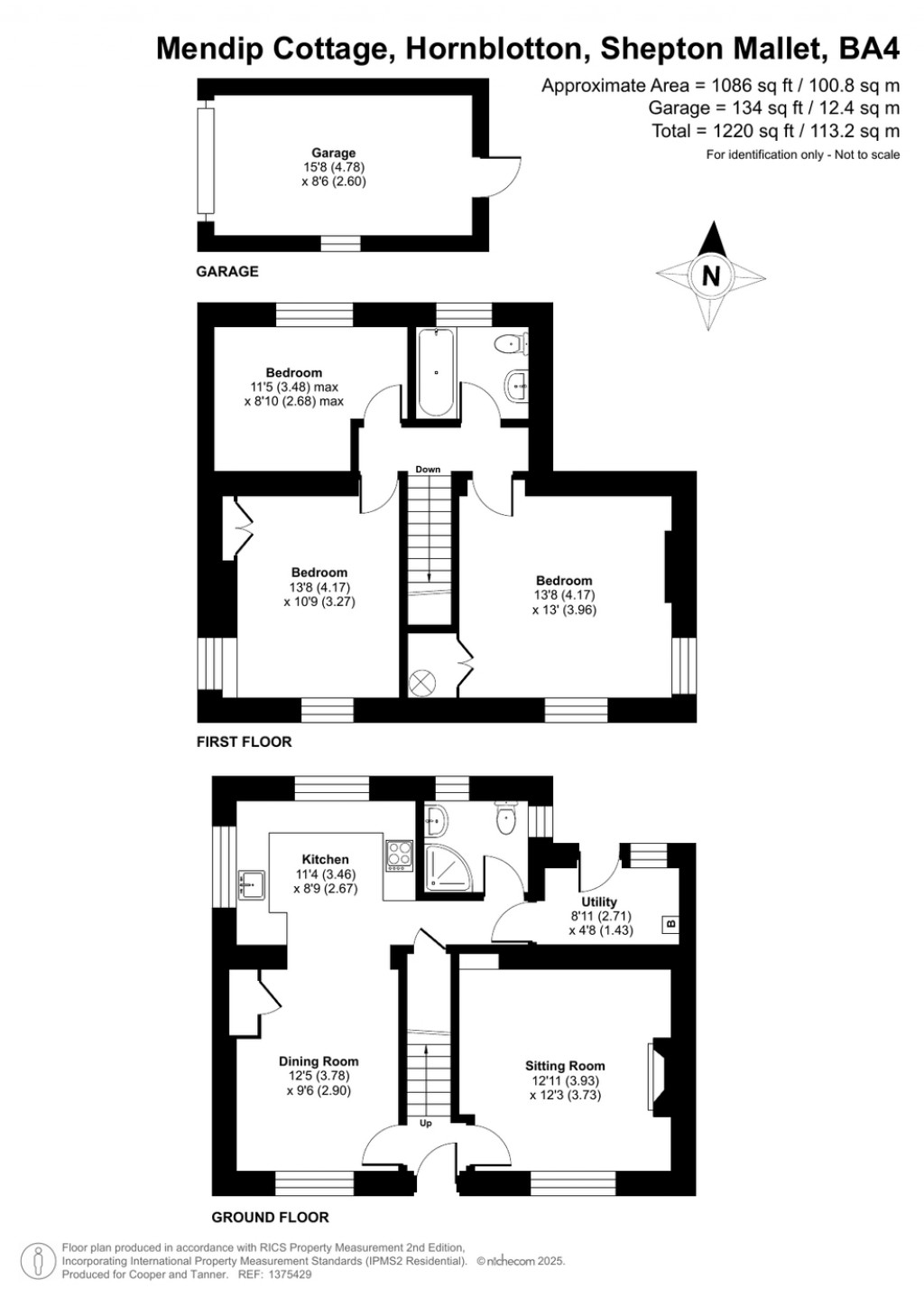 Floorplans For Hornblotton, Somerset