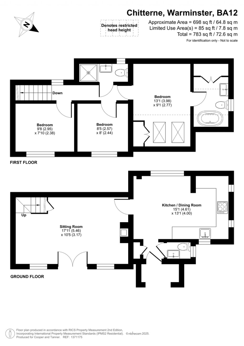 Floorplans For Pitts Lane, Chitterne, Warminster
