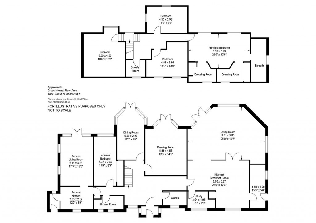 Floorplans For Whitby Road, Milford on Sea, Lymington, SO41