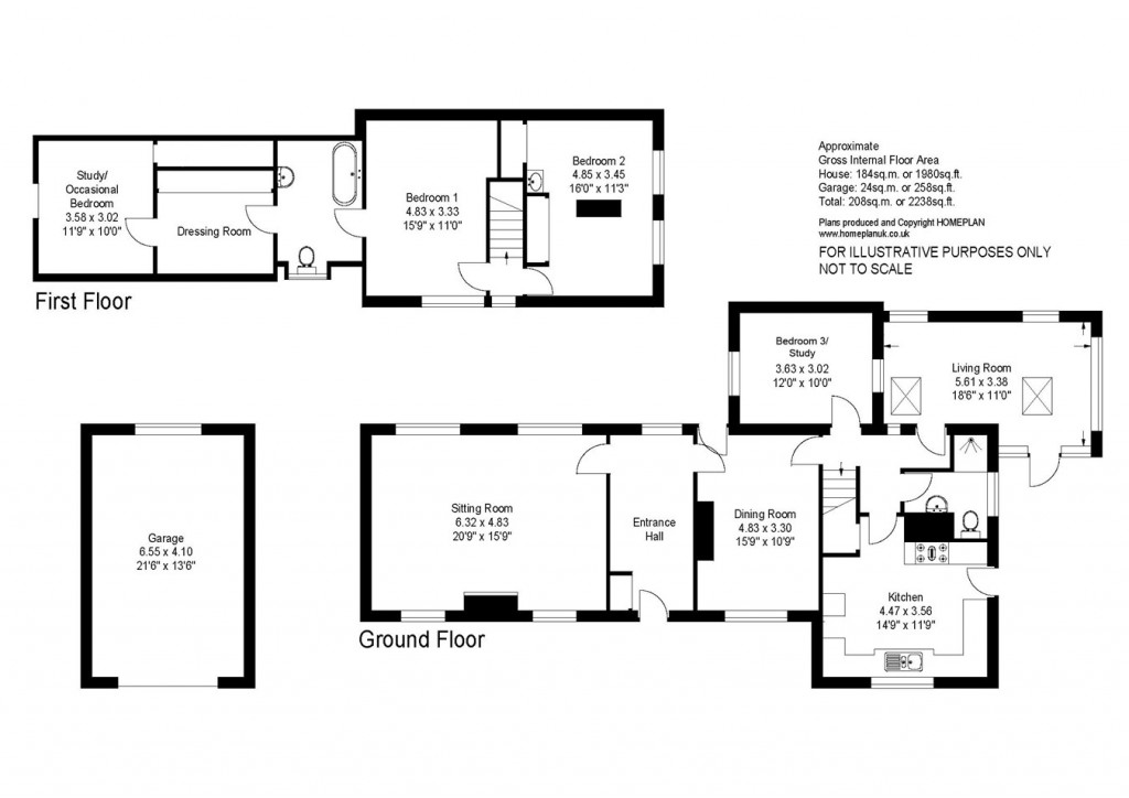 Floorplans For Broadlands Road, Brockenhurst, SO42