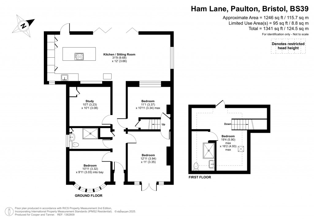 Floorplans For Ham Lane, Paulton, Bristol, Somerset