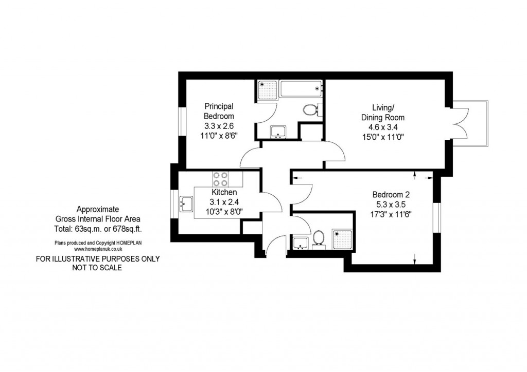Floorplans For Hillcroft Close, Lymington, SO41