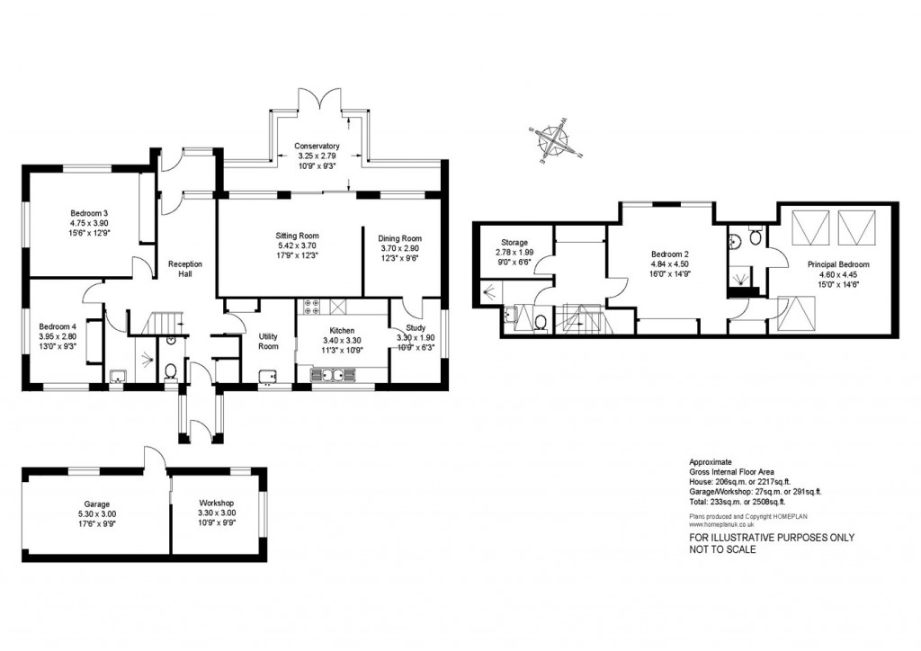 Floorplans For Fairfield Close, Lymington, SO41