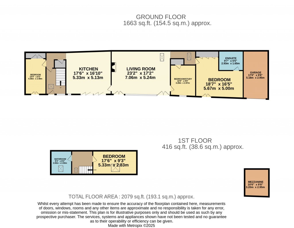Floorplans For Compton Lane, Axbridge, Somerset