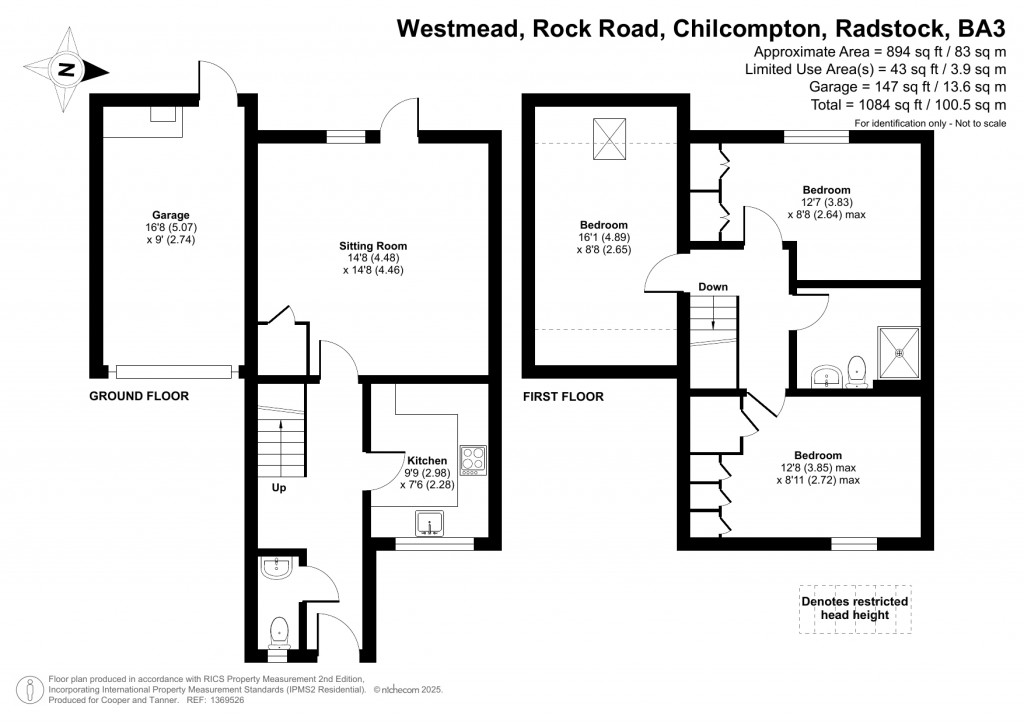 Floorplans For Rock Road, Chilcompton, Radstock, Somerset