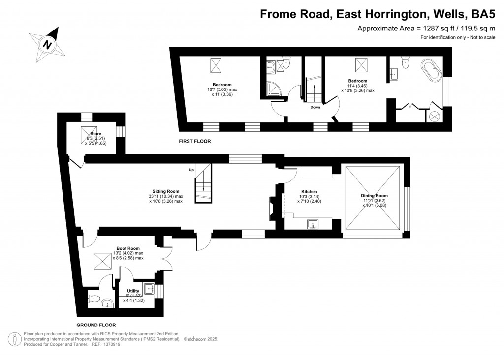 Floorplans For East Horrington, Wells, Somerset
