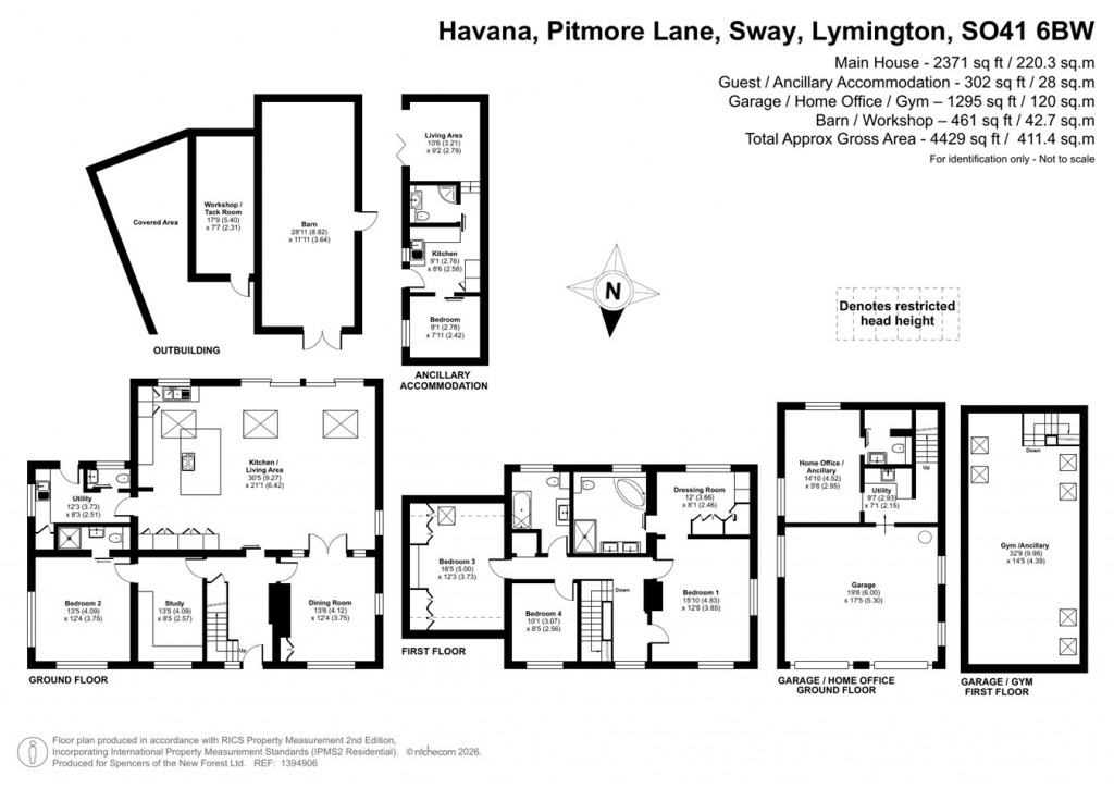 Floorplans For Pitmore Lane, Sway, Lymington, SO41