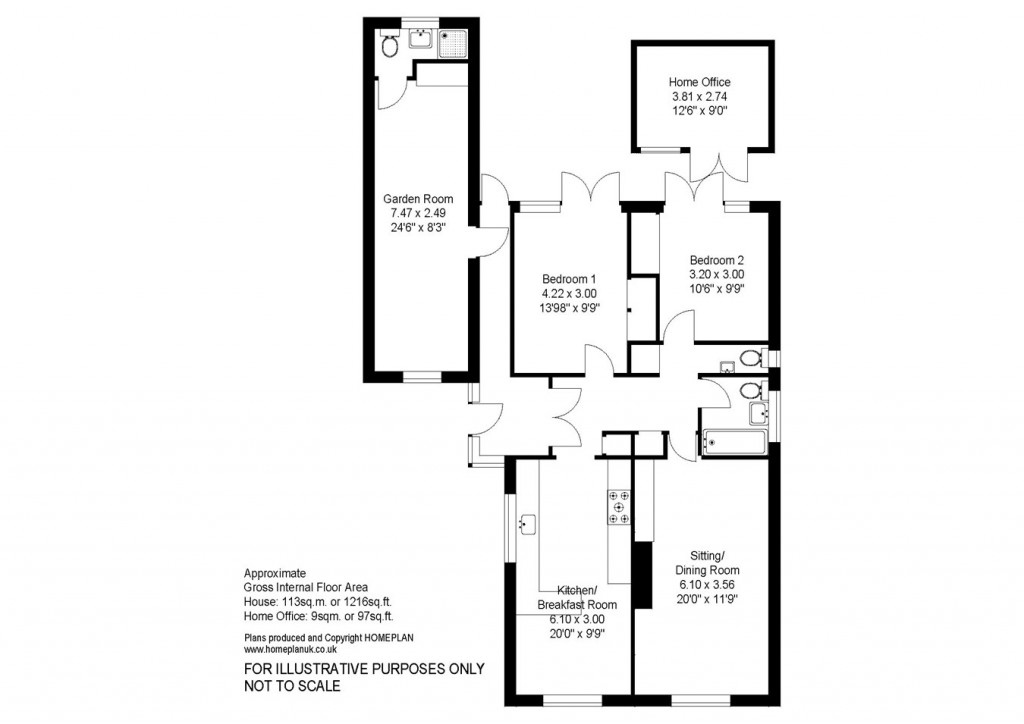 Floorplans For Golden Crescent, Everton, Lymington, SO41
