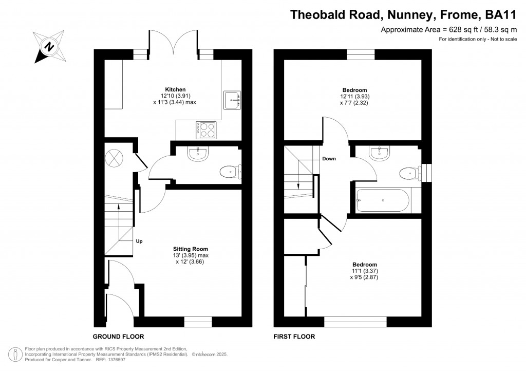 Floorplans For Nunney, Frome, Somerset