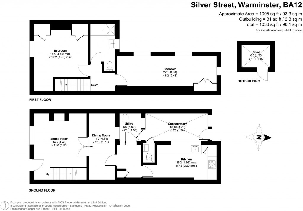 Floorplans For Silver Street, Warminster, Wiltshire