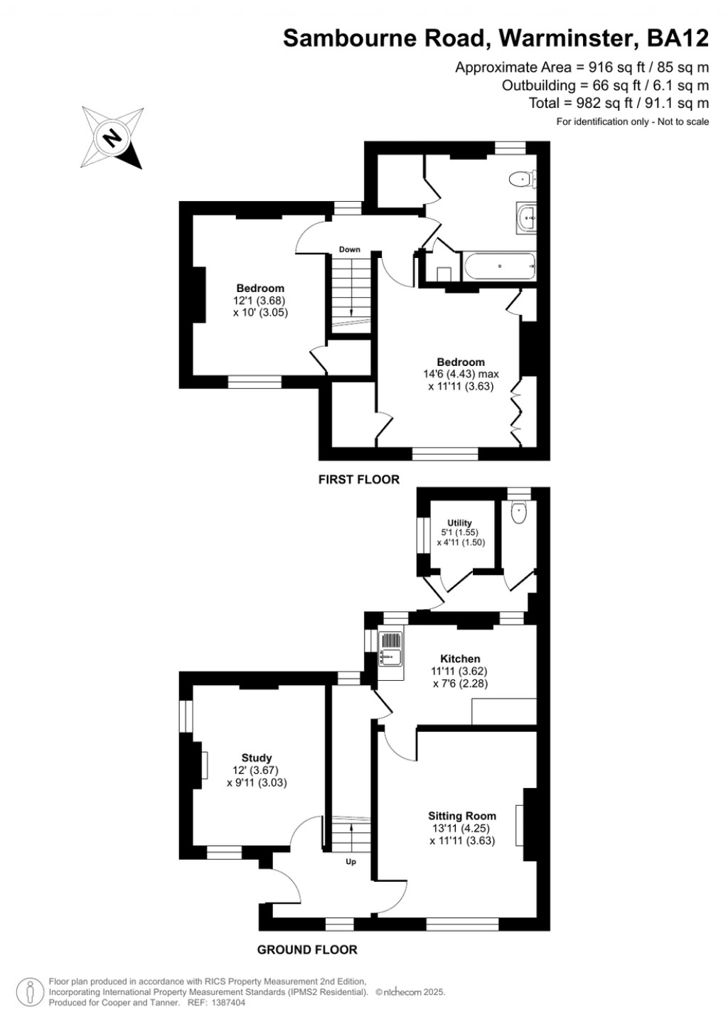 Floorplans For Sambourne Road, Warminster, Wiltshire