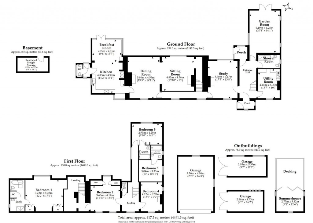 Floorplans For Salisbury Road, Christchurch, BH23