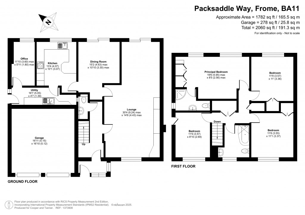 Floorplans For Packsaddle Way, Frome, Somerset