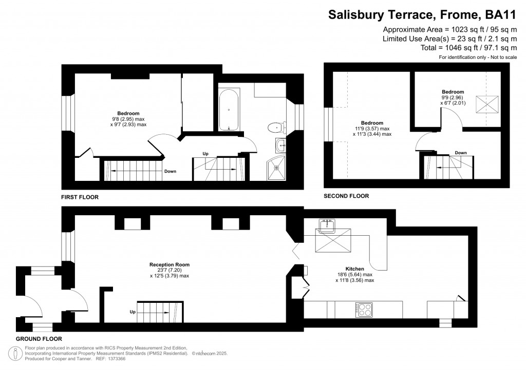 Floorplans For Salisbury Terrace, Frome, Somerset