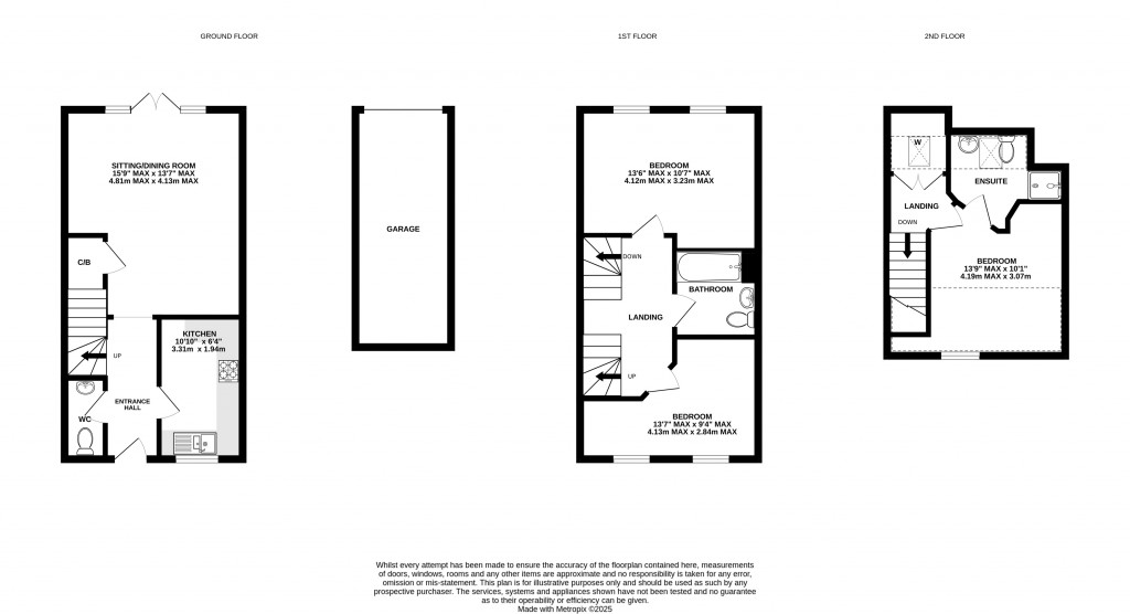Floorplans For Sharpham Road, Glastonbury, Somerset