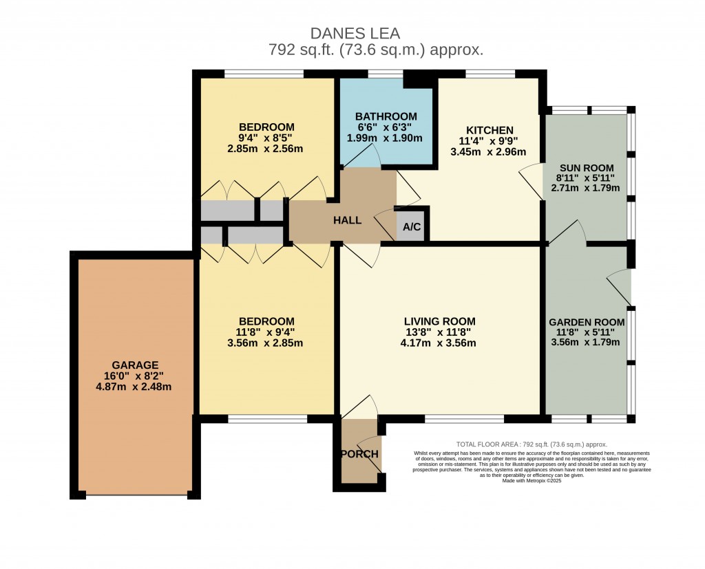 Floorplans For Dane's Lea, Wedmore, Somerset