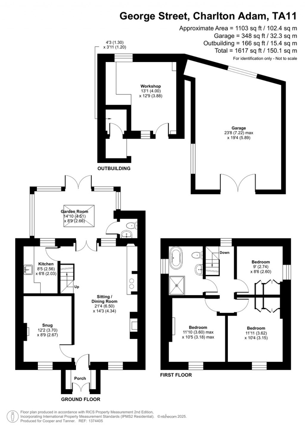 Floorplans For Charlton Adam, Somerton, Somerset