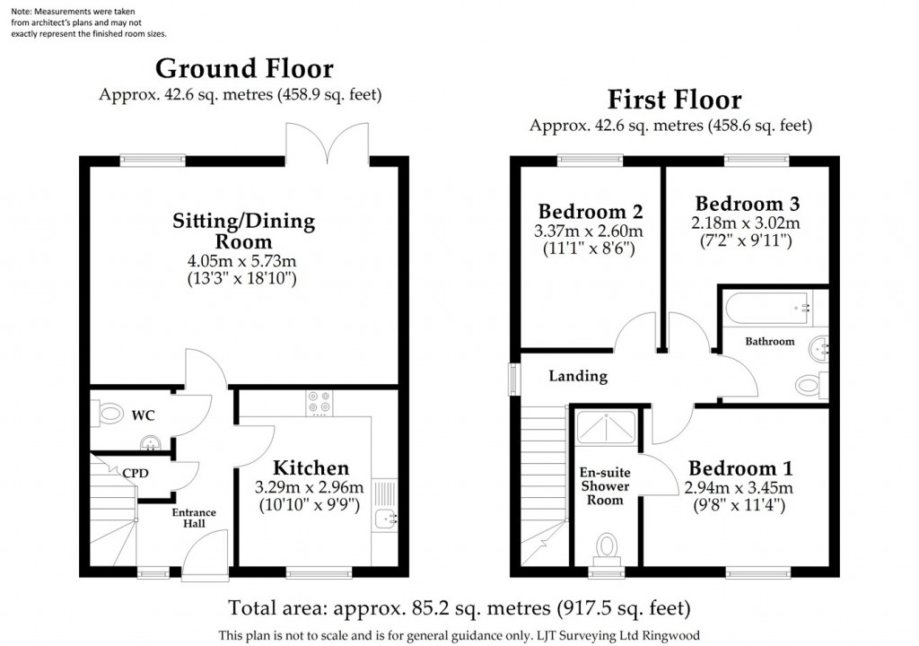 Floorplans For Narrowleaf Drive, Ringwood, BH24