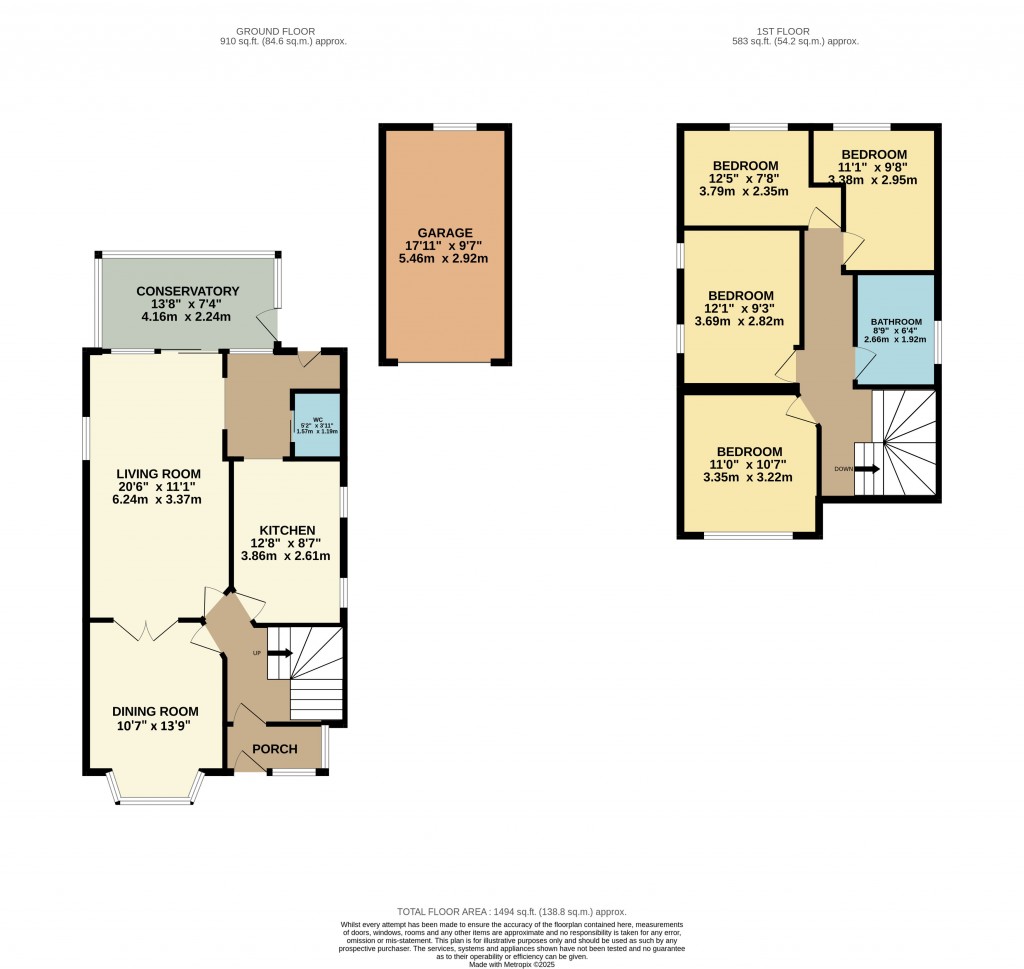 Floorplans For Cliff Street, Cheddar, Somerset