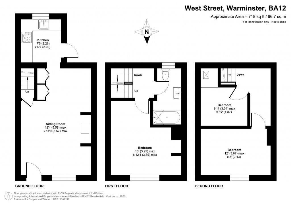 Floorplans For West Street, Warminster, Wiltshire