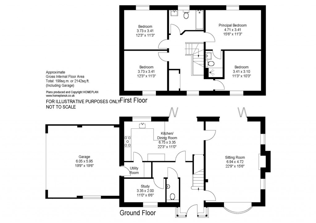 Floorplans For Farmers Walk, Everton , Lymington, SO41