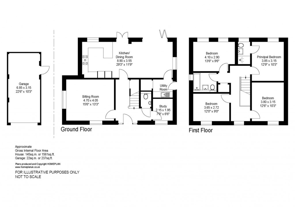 Floorplans For Farmers Walk, Everton, Lymington, SO41