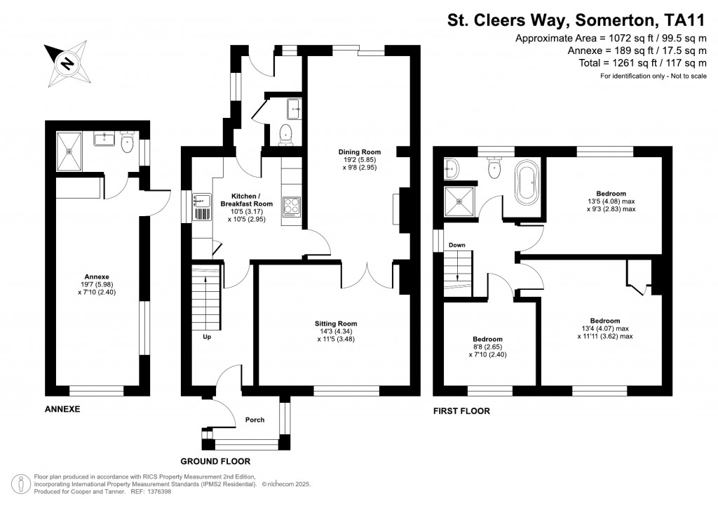 Floorplans For St Cleers Way, Somerton, Somerset