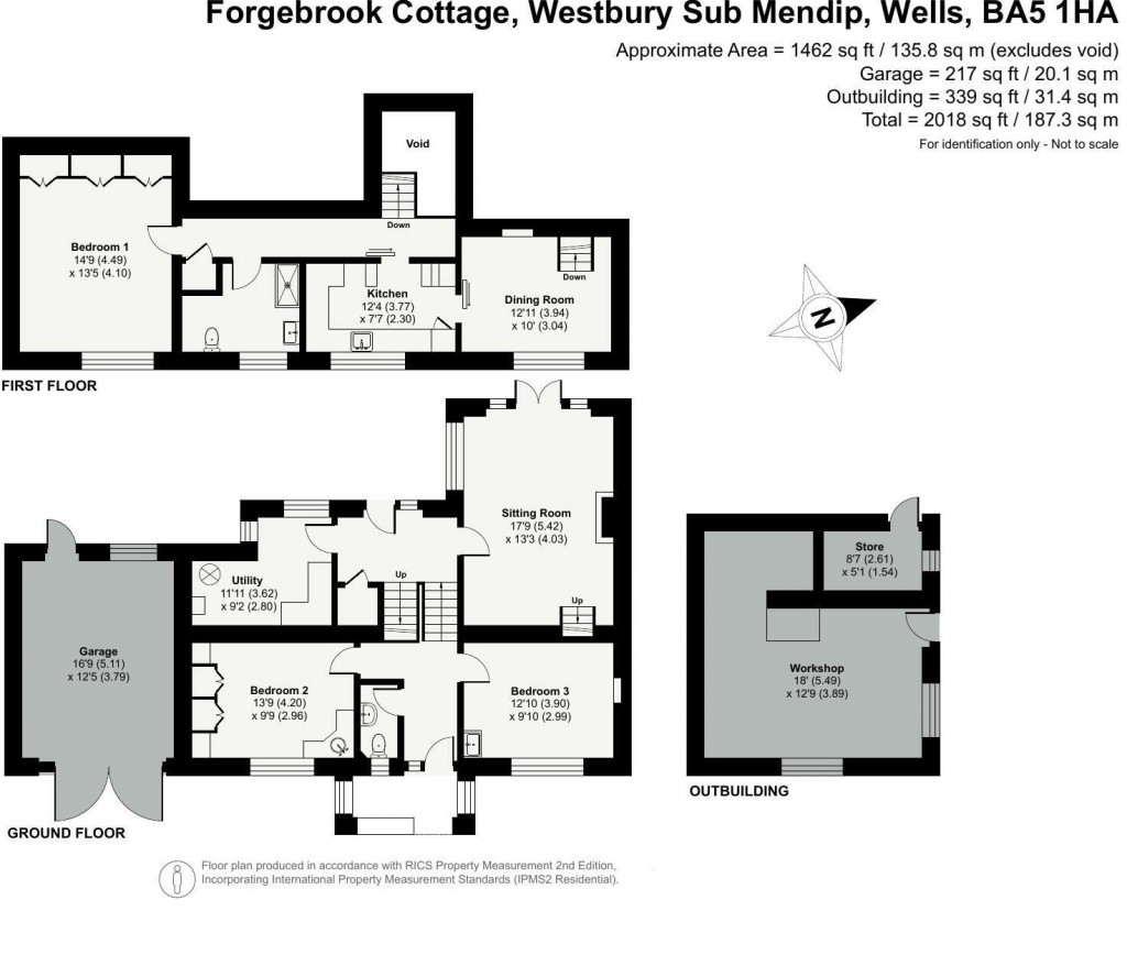 Floorplans For Westbury Sub Mendip, Nr Wells, Somerset