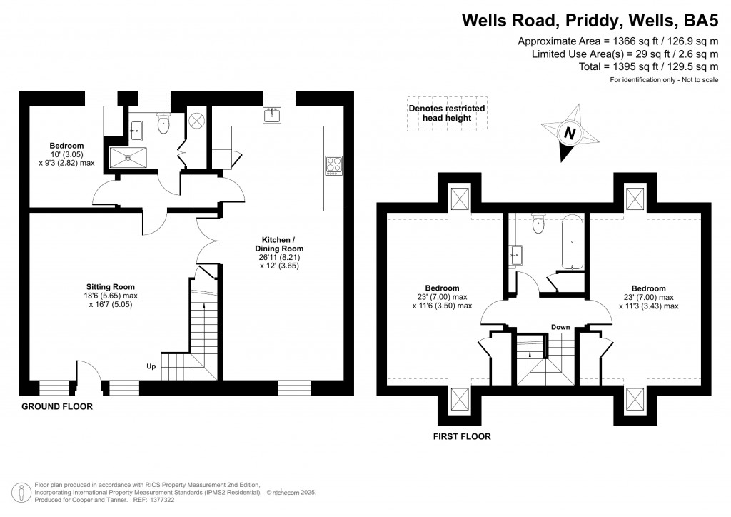 Floorplans For Priddy, Wells, Somerset