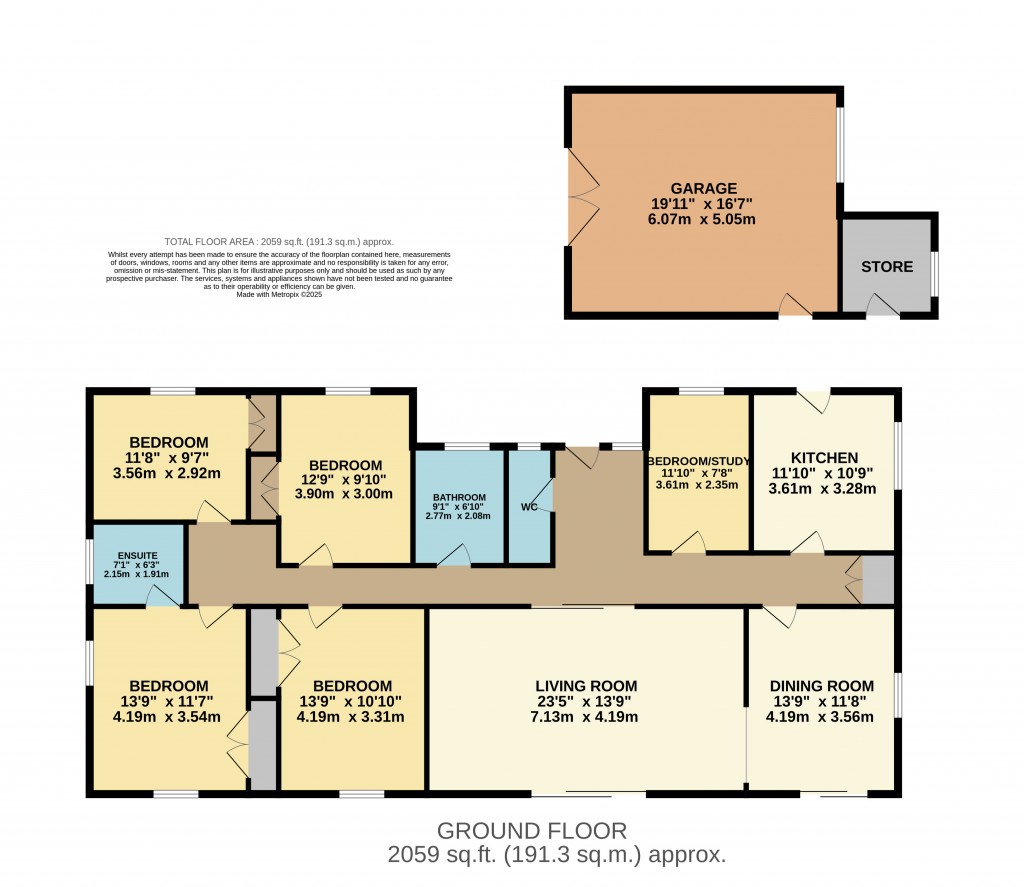 Floorplans For Bridgwater Road, Winscombe, Somerset