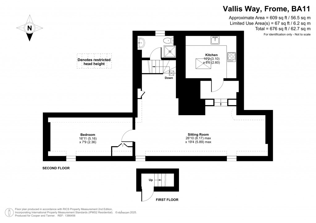 Floorplans For Vallis Way, Frome, Somerset