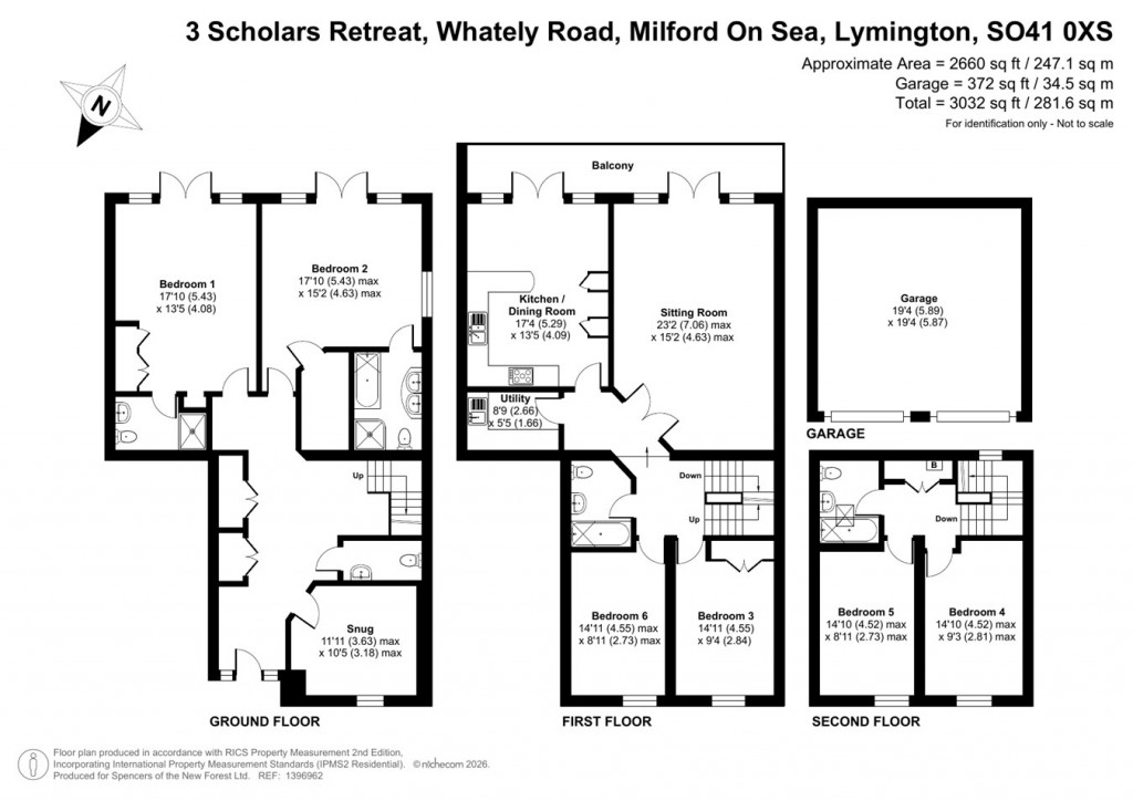 Floorplans For Whately Road, Milford on Sea, Lymington, SO41