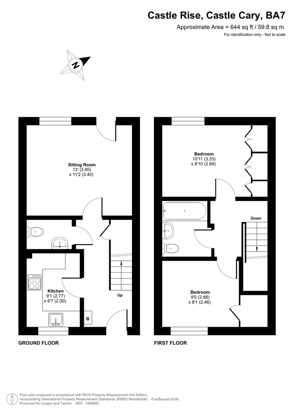 Floorplans For Castle Rise, Castle Cary, Somerset