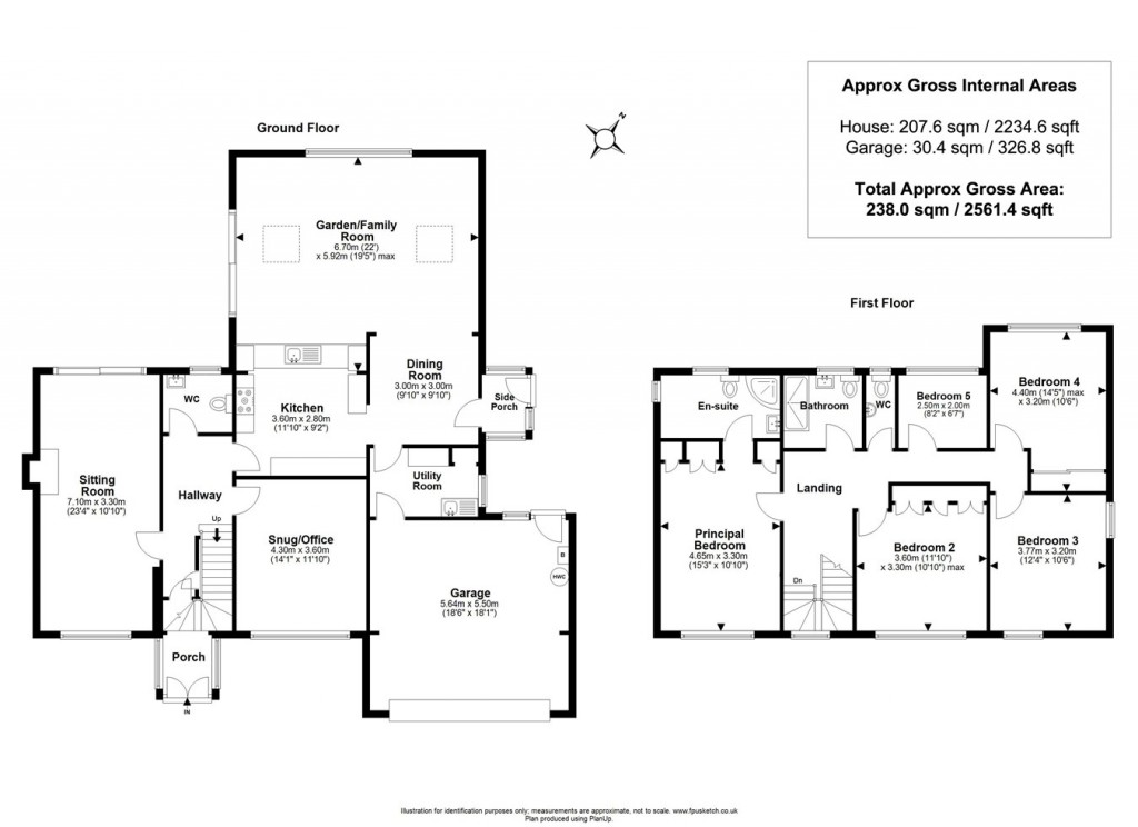 Floorplans For Rookes Lane, Lymington, SO41