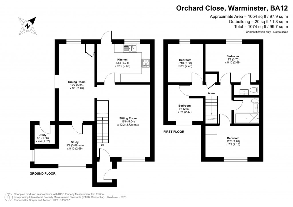 Floorplans For Orchard Close, Warminster, Wiltshire
