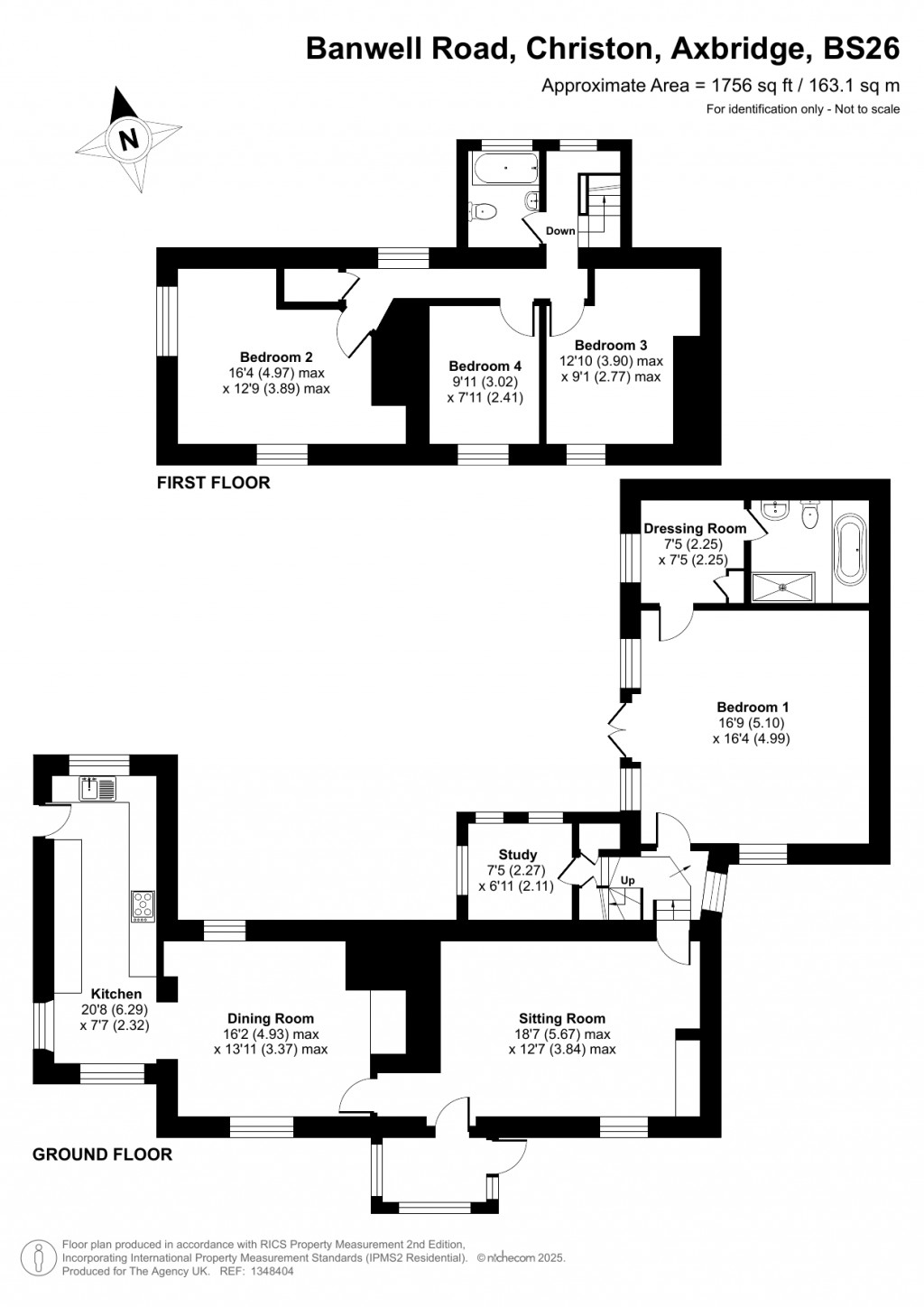 Floorplans For Christon, Axbridge, Somerset