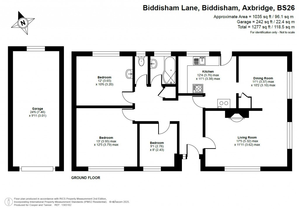Floorplans For Biddisham, Axbridge, Somerset