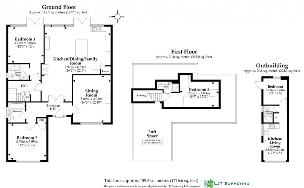 Floorplans For Eastfield Lane, Ringwood, BH24