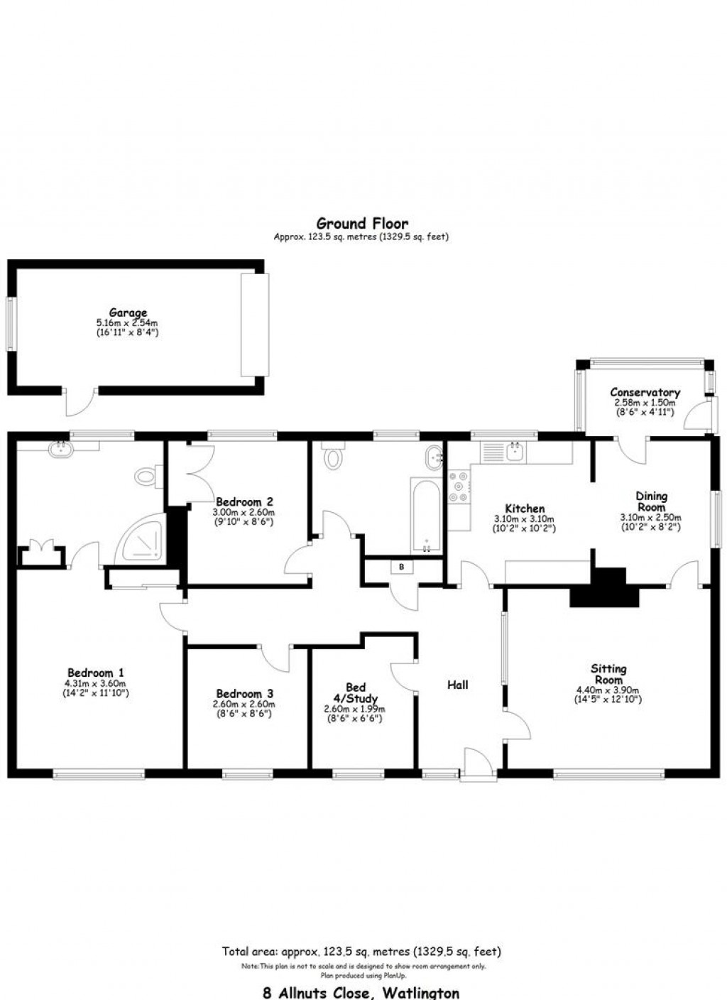Floorplans For Shirburn Road, Watlington