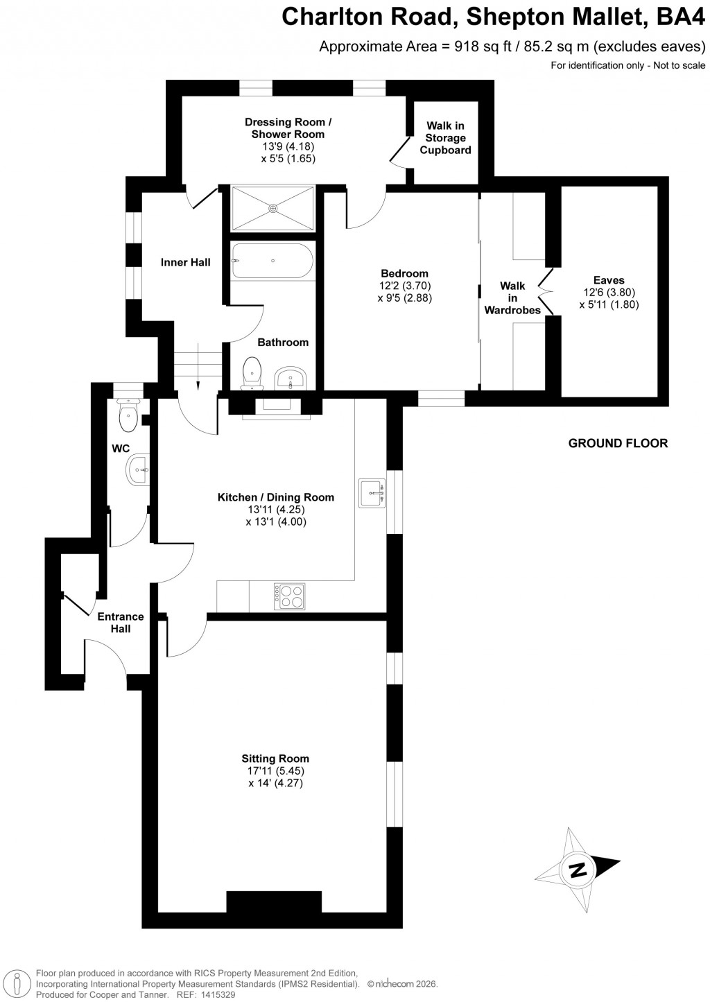 Floorplans For Charlton Road, Shepton Mallet, Somerset