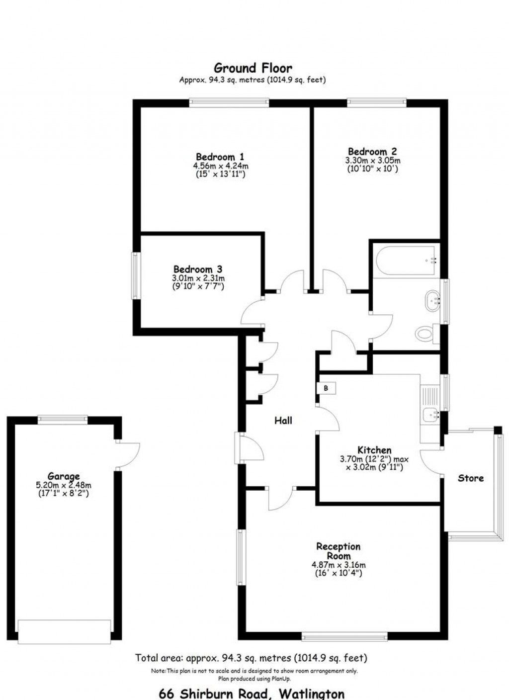Floorplans For Shirburn Road, Watlington