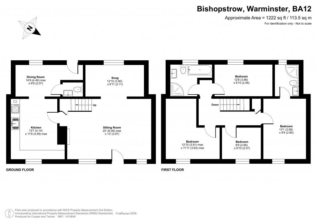 Floorplans For Bishopstrow, Warminster, Wiltshire