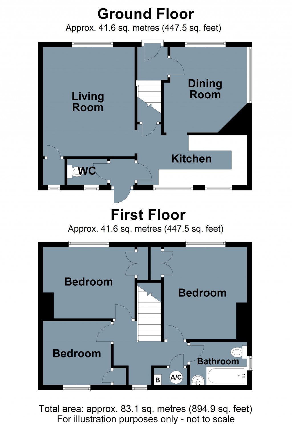 Floorplans For Netherfield Hill, Battle, East Sussex