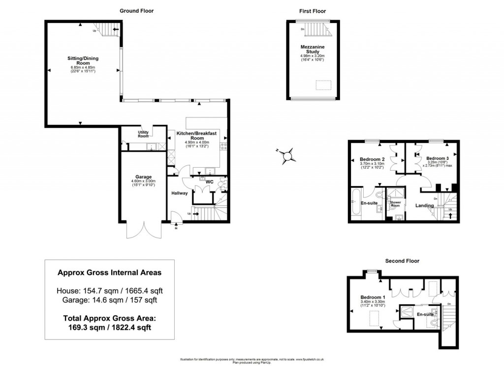 Floorplans For High Street, Lymington, SO41