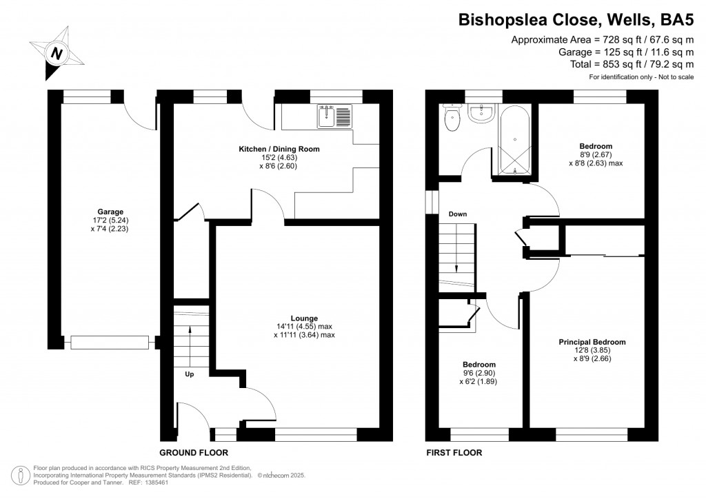 Floorplans For Bishopslea Close, Wells, Somerset
