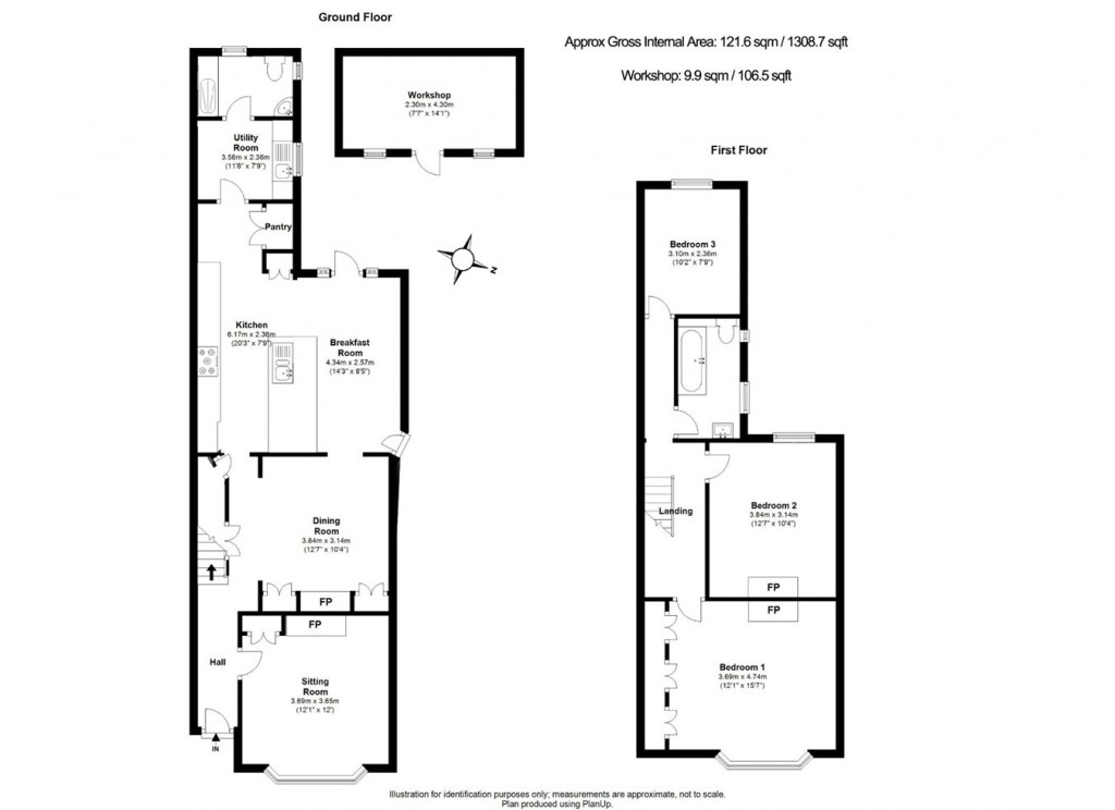 Floorplans For Gosport Street, Lymington, SO41